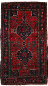  Koliai Teppich 150X280 Echter Orientalischer Handgeknüpfter Schwartz/Dunkelrot (Wolle, Persien/Iran)