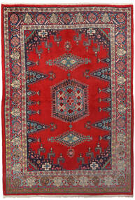  Wiss Teppich 160X236 Echter Orientalischer Handgeknüpfter Dunkelrot/Schwartz (Wolle, Persien/Iran)