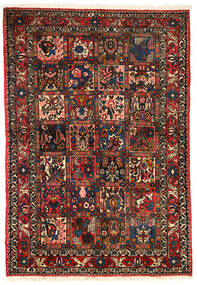  Bachtiar Collectible Teppich 101X151 Echter Orientalischer Handgeknüpfter Dunkelbraun/Dunkelrot (Wolle, Persien/Iran)