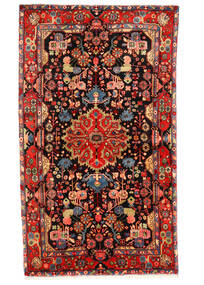  Nahavand Old Teppich 150X258 Echter Orientalischer Handgeknüpfter Dunkelbraun/Dunkelrot (Wolle, Persien/Iran)