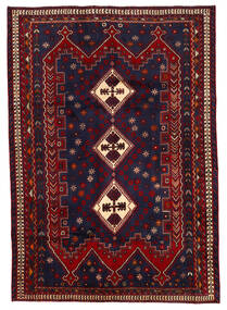  Afshar Teppich 187X264 Echter Orientalischer Handgeknüpfter Dunkellila/Dunkelrot (Wolle, Persien/Iran)