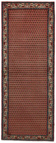  Sarough Teppich 77X200 Echter Orientalischer Handgeknüpfter Läufer Dunkelrot/Dunkelbraun (Wolle, Persien/Iran)