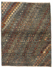  Moroccan Berber - Afghanistan Teppich 153X196 Echter Moderner Handgeknüpfter Dunkelgrau/Braun (Wolle, Afghanistan)