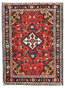  Lillian Teppich 65X89 Echter Orientalischer Handgeknüpfter Schwartz/Dunkelrot (Wolle, Persien/Iran)