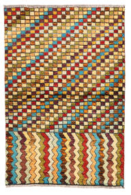  Moroccan Berber - Afghanistan Teppich 97X141 Echter Moderner Handgeknüpfter Dunkelbraun/Hellbraun (Wolle, Afghanistan)