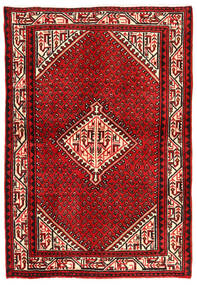  Sarough Teppich 103X153 Echter Orientalischer Handgeknüpfter Dunkelrot/Rost/Rot (Wolle, Persien/Iran)