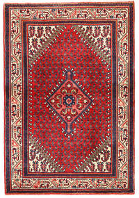  Sarough Teppich 108X172 Echter Orientalischer Handgeknüpfter Dunkellila/Dunkelrot (Wolle, Persien/Iran)