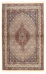  Moud Teppich 96X153 Echter Orientalischer Handgeknüpfter Dunkelrot/Dunkelbraun ( Persien/Iran)