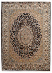 Echter Teppich Kaschmir Reine Seide Teppich 218X307 Braun/Orange (Seide, Indien)