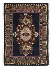  Kashmar Teppich 65X93 Echter Orientalischer Handgeknüpfter Dunkelgrau/Weiß/Creme (Wolle, Persien/Iran)