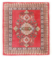  75X84 Kashmar Fine Teppich Rot/Dunkelrot Persien/Iran 