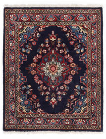  Sarough Teppich 67X82 Echter Orientalischer Handgeknüpfter Dunkellila/Dunkelrot (Wolle, Persien/Iran)