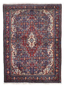  Sarough Teppich 68X95 Echter Orientalischer Handgeknüpfter Dunkellila (Wolle, Persien/Iran)
