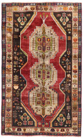  Ghashghai Teppich 153X250 Echter Orientalischer Handgeknüpfter Dunkelbraun/Dunkelrot (Wolle, Persien/Iran)