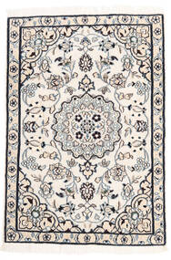  69X98 Nain Fine 9La Teppich Teppich Beige/Grau Persien/Iran 
