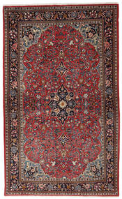  Sarough Teppich 132X217 Echter Orientalischer Handgeknüpfter Rot/Dunkelrosa (Wolle, )