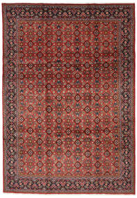  Mahal Teppich 219X313 Echter Orientalischer Handgeknüpfter Dunkelrot/Dunkelbraun (Wolle, Persien/Iran)