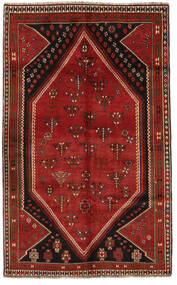  Ghashghai Teppich 155X250 Echter Orientalischer Handgeknüpfter Dunkelbraun/Rost/Rot/Dunkelrot (Wolle, Persien/Iran)