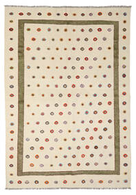  Kelim Nimbaft Teppich 213X305 Echter Moderner Handgewebter Beige/Gelb (Wolle, Afghanistan)