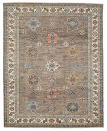 249X311 Kazak Ariana Teppich Teppich Echter Orientalischer Handgeknüpfter Braun/Dunkelgrau (Wolle, Afghanistan)