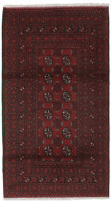  Afghan Teppich 103X186 Echter Orientalischer Handgeknüpfter Schwartz (Wolle, Afghanistan)