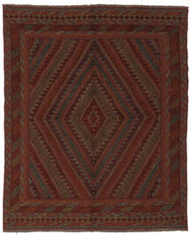  Kelim Golbarjasta Teppich 150X185 Echter Orientalischer Handgewebter Schwartz (Wolle, Afghanistan)