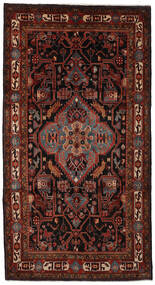  Nahavand Teppich 170X309 Echter Orientalischer Handgeknüpfter Läufer Schwartz/Dunkelbraun (Wolle, Persien/Iran)
