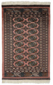  Pakistan Buchara 2Ply Teppich 80X123 Echter Orientalischer Handgeknüpfter Schwartz/Dunkelbraun (Wolle, Pakistan)