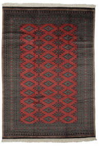  Pakistan Buchara 3Ply Teppich 184X261 Echter Orientalischer Handgeknüpfter Schwartz/Dunkelbraun (Wolle, Pakistan)
