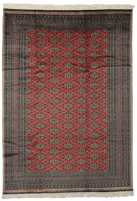  Pakistan Buchara 2Ply Teppich 184X260 Echter Orientalischer Handgeknüpfter Schwartz/Dunkelbraun (Wolle, Pakistan)