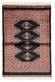 79X116 Pakistan Buchara 3Ply Teppich Teppich Orientalischer Schwarz/Braun (Wolle, Pakistan)