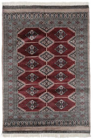  Pakistan Buchara 2Ply Teppich 123X175 Echter Orientalischer Handgeknüpfter Schwartz/Dunkelbraun (Wolle, Pakistan)