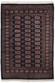  Pakistan Buchara 2Ply Teppich 130X183 Echter Orientalischer Handgeknüpfter Schwartz/Dunkelbraun (Wolle, Pakistan)