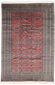  Pakistan Buchara 3Ply Teppich 186X267 Echter Orientalischer Handgeknüpfter Schwartz/Dunkelrot (Wolle, Pakistan)