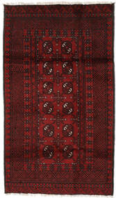  Afghan Teppich 100X180 Echter Orientalischer Handgeknüpfter Schwartz (Wolle, Afghanistan)