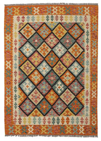  Kelim Afghan Old Style Teppich 128X179 Echter Orientalischer Handgewebter Rost/Rot/Dunkelrot (Wolle, Afghanistan)