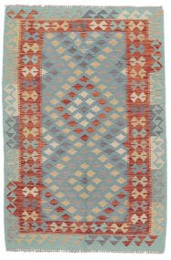  Kelim Afghan Old Style Teppich 100X150 Echter Orientalischer Handgewebter Rot/Beige (Wolle, Afghanistan)