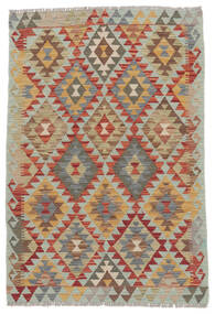  Kelim Afghan Old Style Teppich 100X150 Echter Orientalischer Handgewebter Dunkelbraun/Braun (Wolle, Afghanistan)