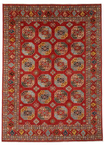  246X337 Kazak Fine Teppich Handgeknüpfter Teppich Dunkelrot/Schwarz Afghanistan 