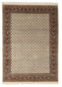 Mir Indisch Teppich Teppich 142X200 Braun/Orange (Wolle, Indien)