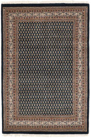 Mir Indisch Teppich 125X183 Echter Orientalischer Handgeknüpfter Schwartz/Dunkelbraun (Wolle, Indien)