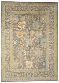 306X427 Usak Design Teppich Teppich Echter Orientalischer Handgeknüpfter Braun/Orange Großer (Wolle, Afghanistan)
