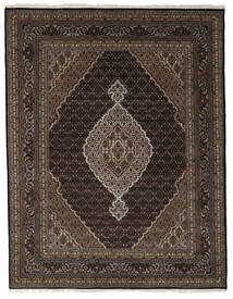 237X301 Täbriz Royal Teppich Teppich Orientalischer Schwarz/Braun ( Indien)