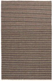  Kelim Teppich 194X299 Echter Orientalischer Handgewebter Dunkelbraun/Schwartz (Wolle, Persien/Iran)