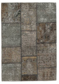 Echter Teppich Patchwork - Persien/Iran 104X150 Dunkelgelb/Braun (Wolle, Persien/Iran)