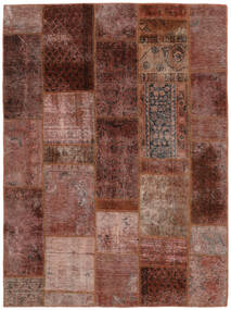153X205 Patchwork - Persien/Iran Teppich Echter Moderner Handgeknüpfter Dunkelrot/Braun (Wolle, Persien/Iran)