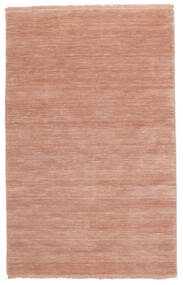  160X230 Einfarbig Handloom Fringes Teppich - Terrakotta 