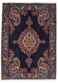  Hamadan Shahrbaf Teppich 72X100 Echter Orientalischer Handgeknüpfter Schwartz/Dunkelbraun (Wolle, Persien/Iran)