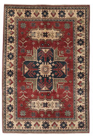  Kazak Teppich 182X266 Echter Orientalischer Handgeknüpfter Dunkelbraun/Schwartz (Wolle, Afghanistan)
