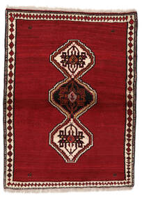  Ghashghai Teppich 115X152 Echter Orientalischer Handgeknüpfter Dunkelrot/Schwartz (Wolle, Persien/Iran)